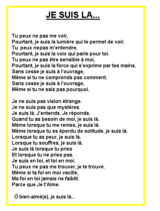 oui tjr je suis là!